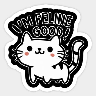 Cat Lover - Feline Good Sticker